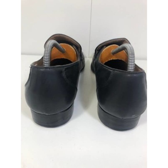 Bally Genuine Leather Paulson Round Toe Slip-On Shoes Black Mens US 9.5